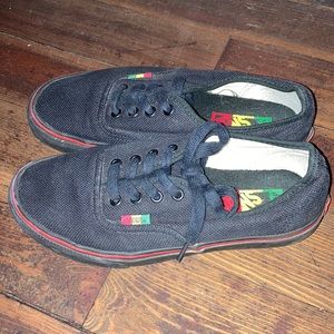 Black hemp vans